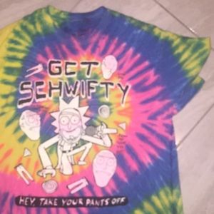 Rick and morty tie die shirt